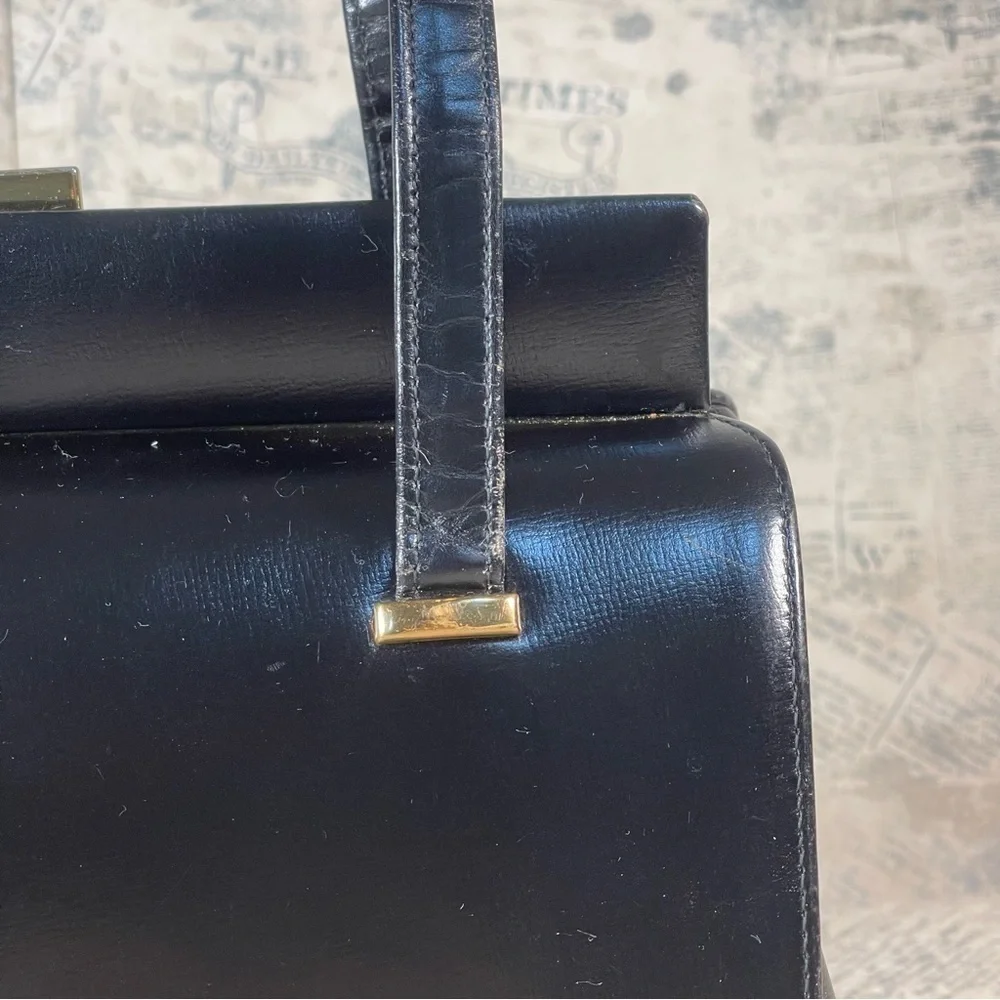 Normandie Made in Canada 50s Vintage leather handbag